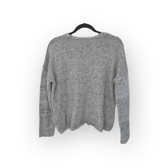 UO Urban Outfitters BDG ★ Crop Cozy Soft Chenille Knit Sweater ★ Heather Blue - Picture 11 of 14